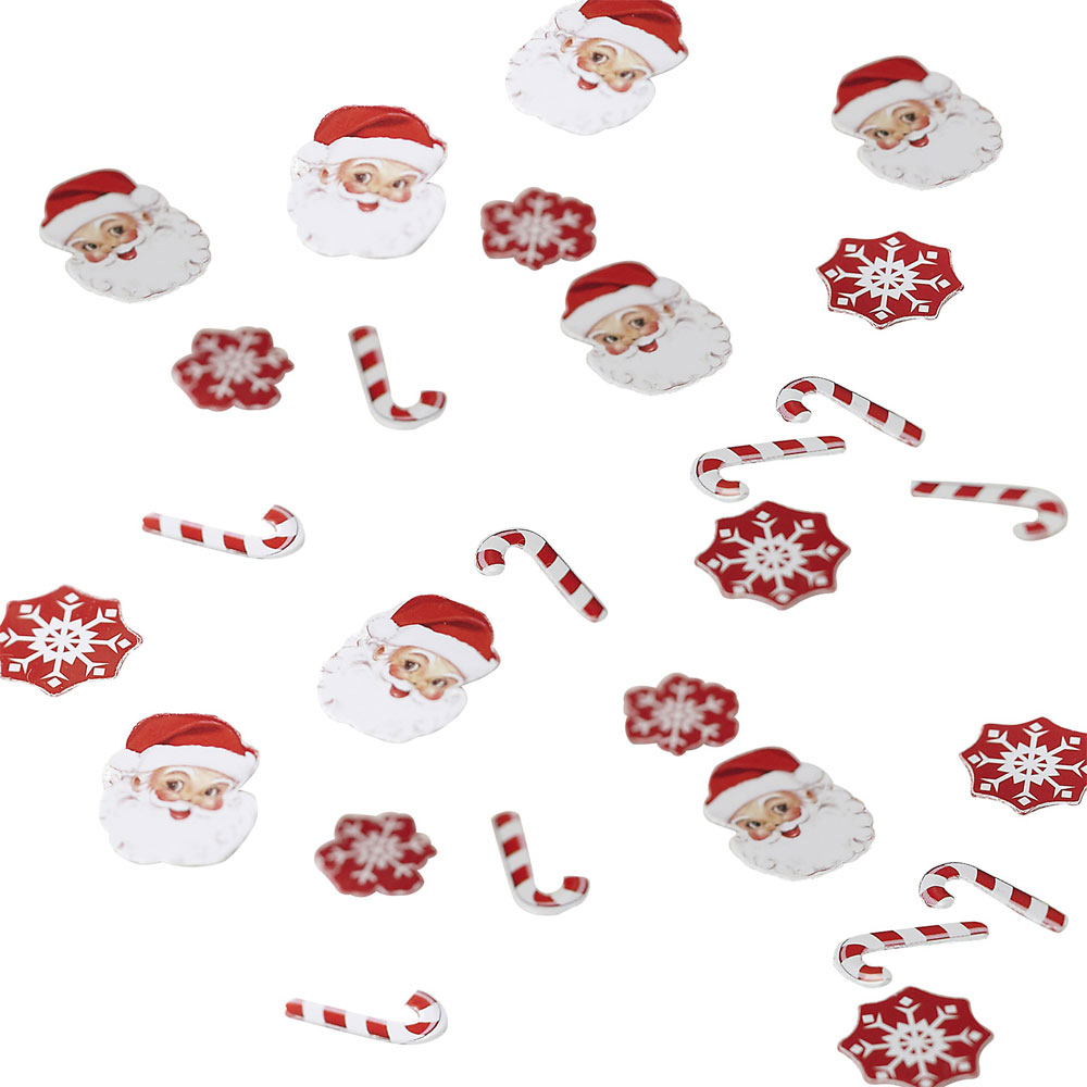 Ginger Ray Tischkonfetti Weihnachten- Nikolaus und Zuckerstange