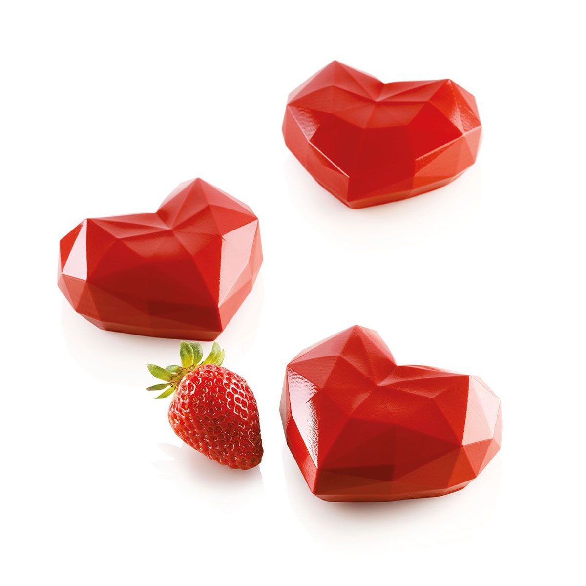 Silikomart Mould Amorini Origami Geometrisches Herz Mini