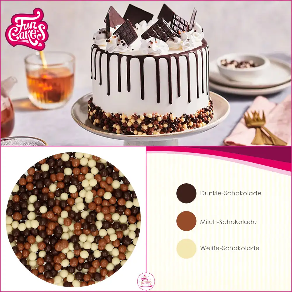 FunCakes chocolate Crispy Pearls - Knusperperlen 155g