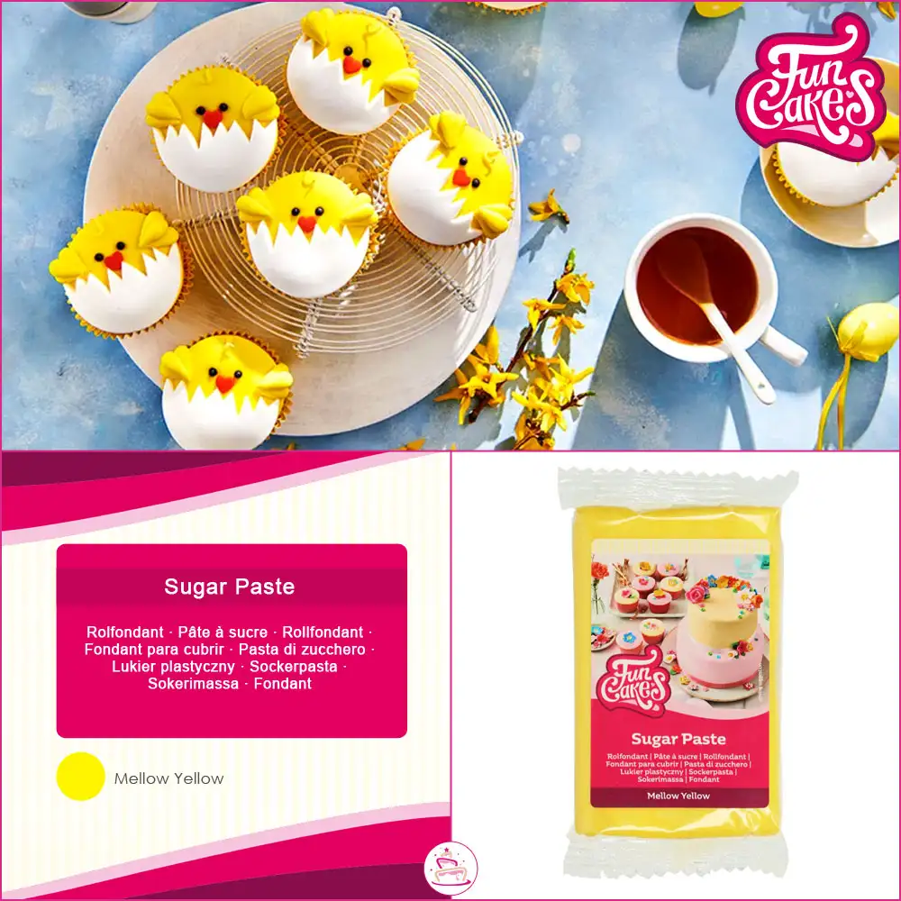 Funcakes Fondant kaufen Gelb