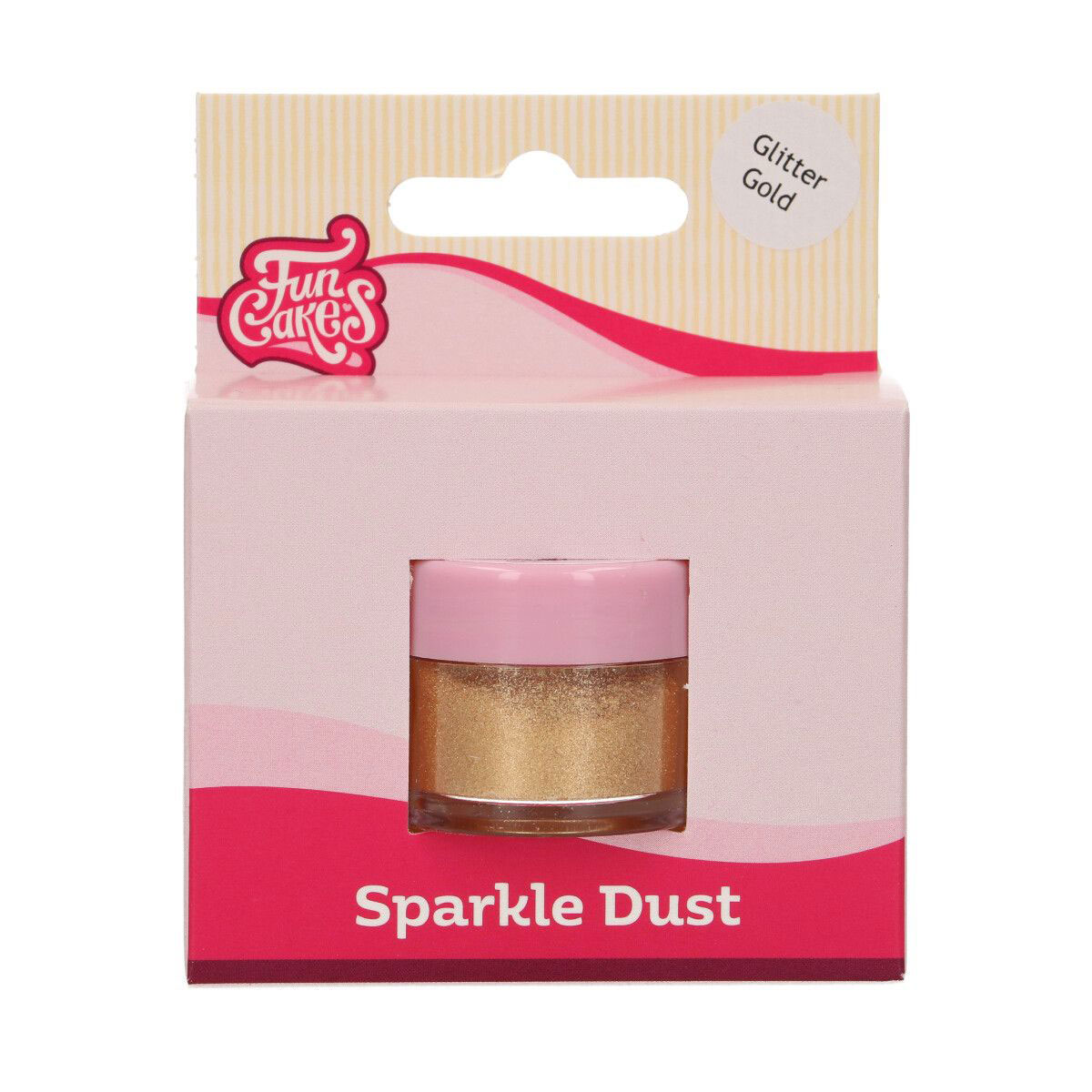 Funcakes Edible Sparkle Dust - Glitter Gold