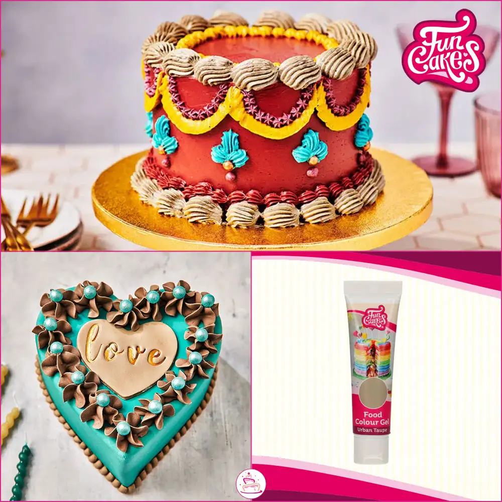FunCakes Edible FunColours Gel - Urban Taupe