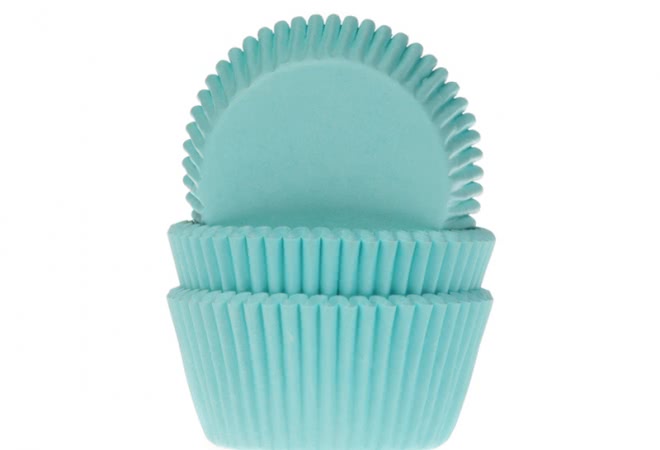 House of Marie Baking Cups - Turquoise 50 Stück