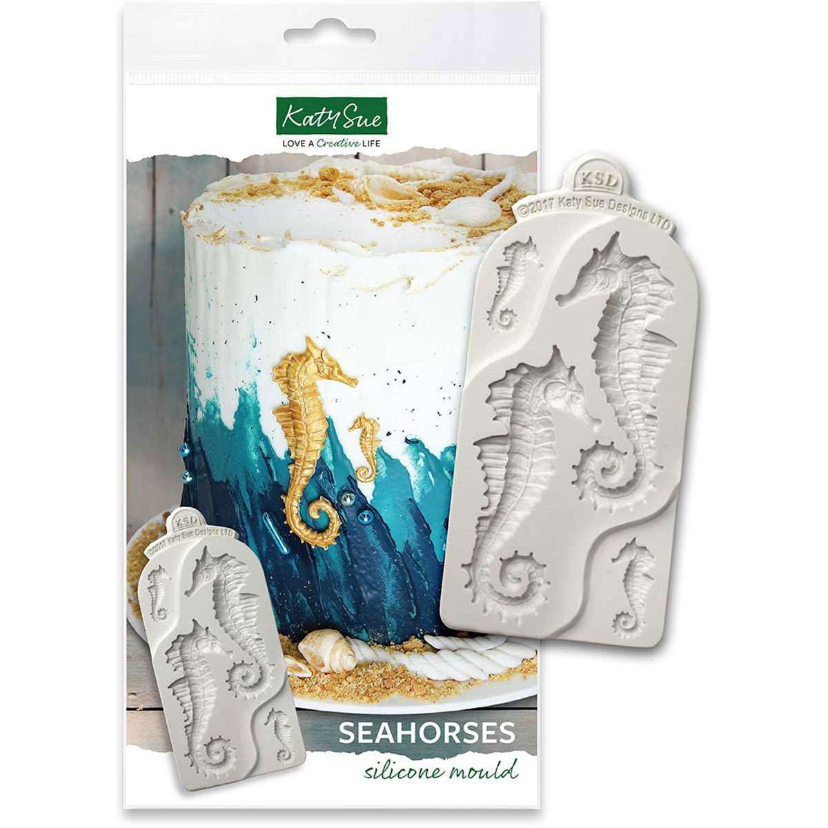 Katy Sue Silikonform Seepferd - Seahorses