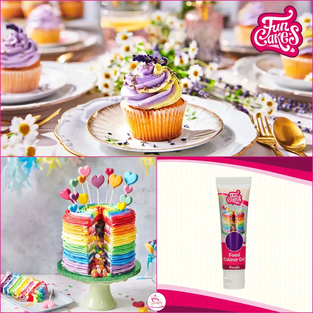 FunCakes Edible FunColours Gel - Purple