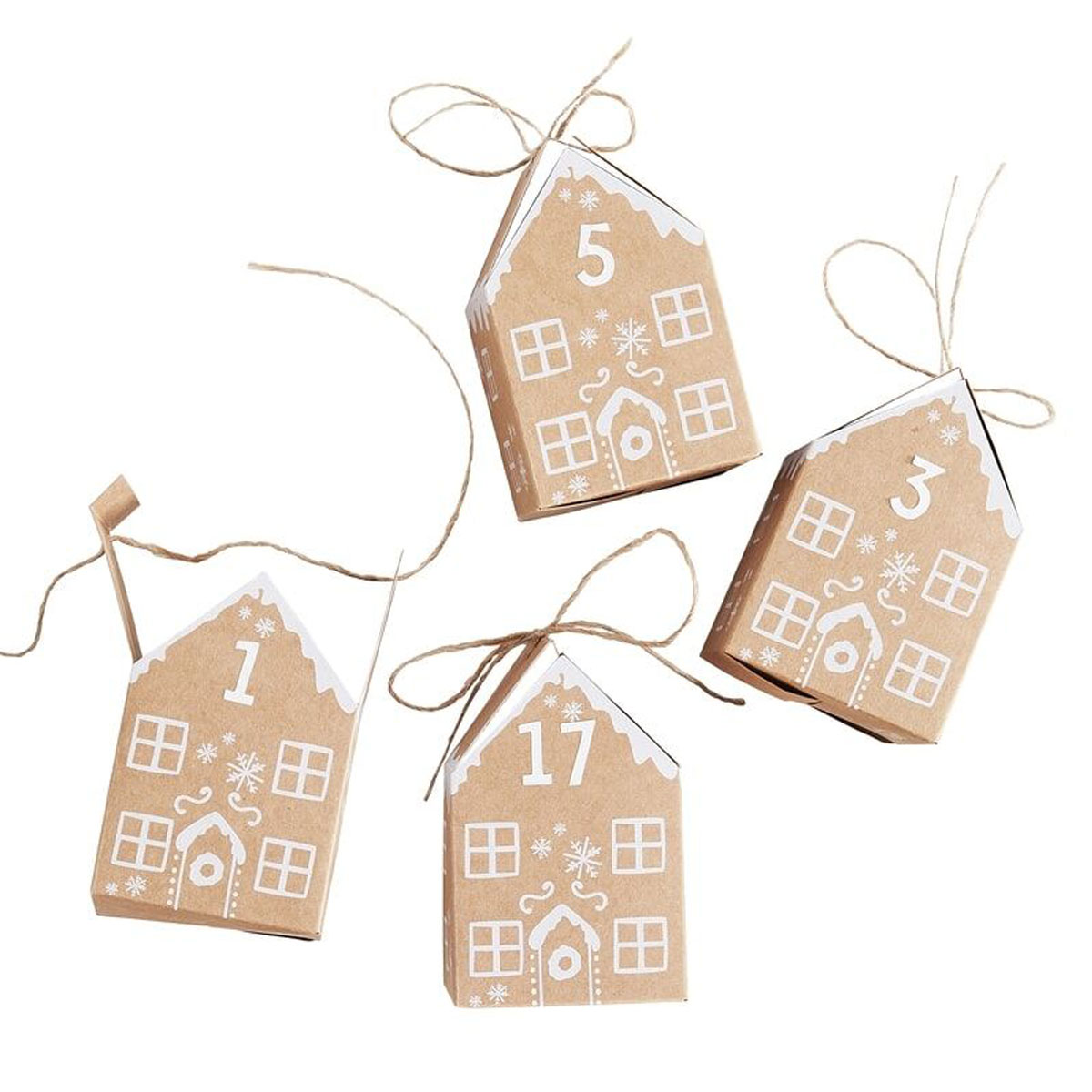 Adventskalender - Lebkuchenhaus-Schachteln