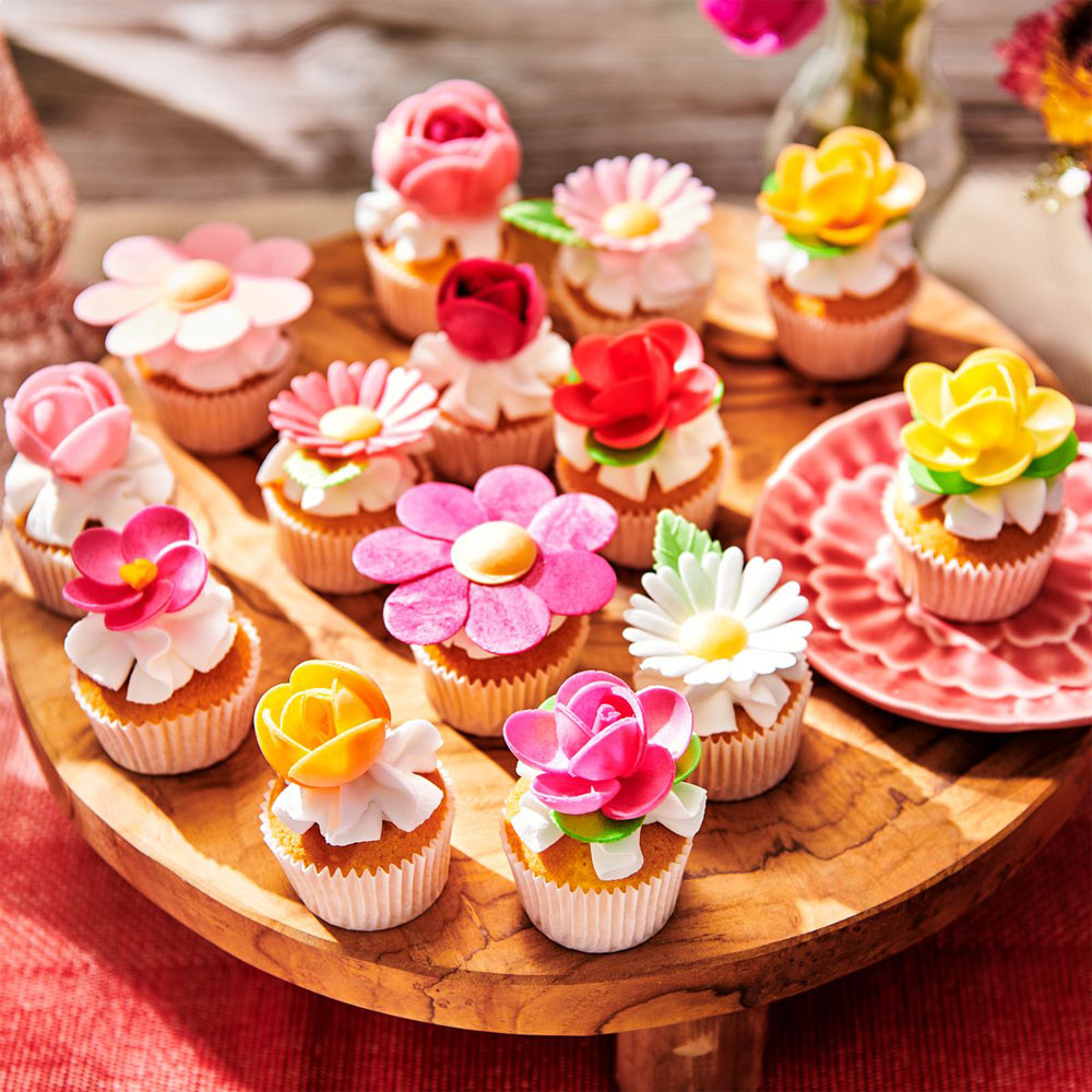 Funcakes Hortensien aus Esspapier - 18 Stück - Rosa