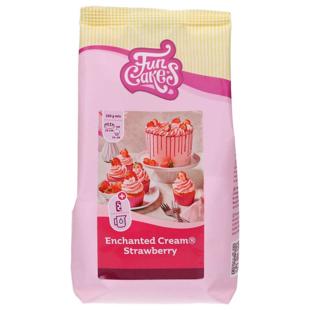 FunCakes Mix Enchanted Cream 450g - Erdbeere