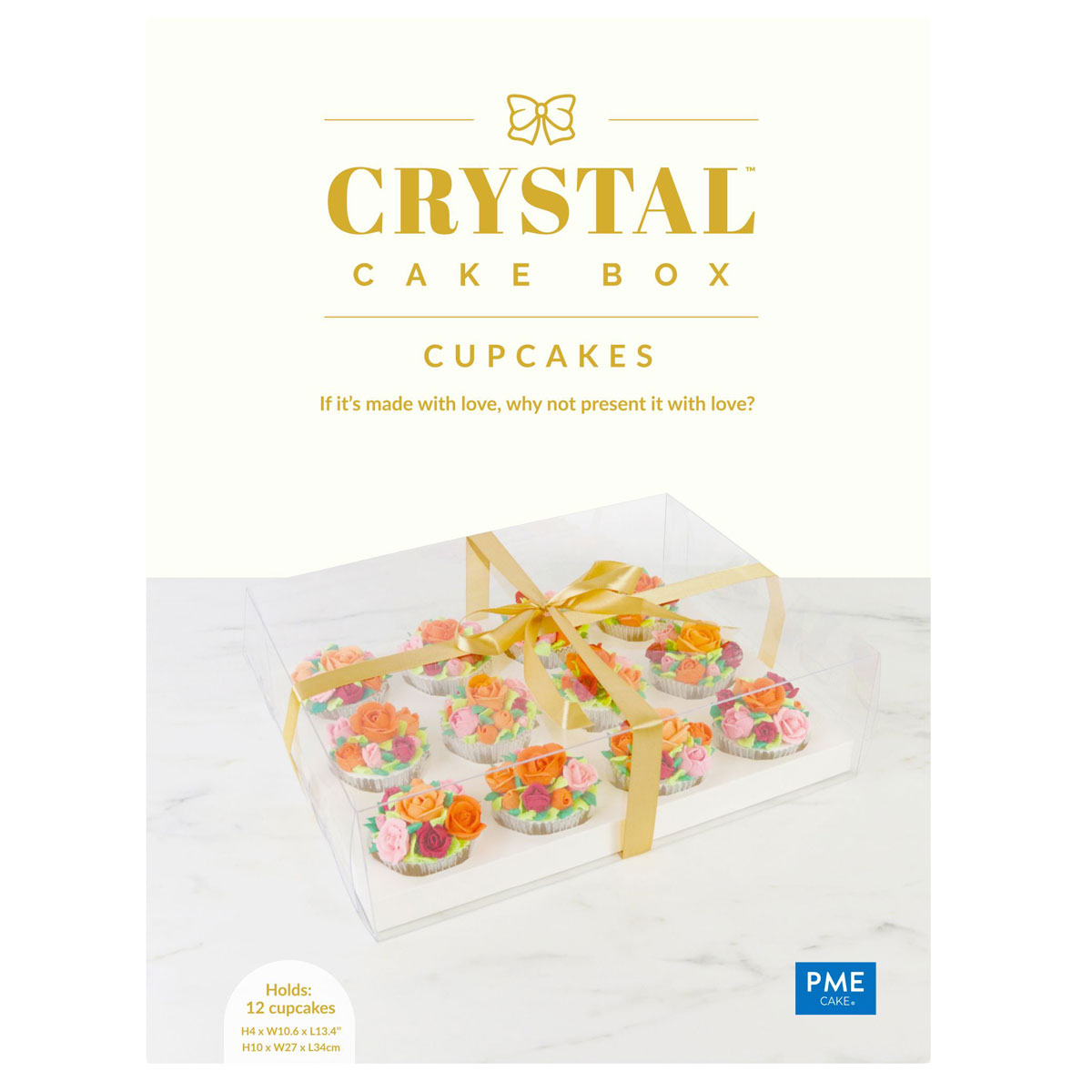 PME Crystal Cupcake Box - 12 Cupcakes