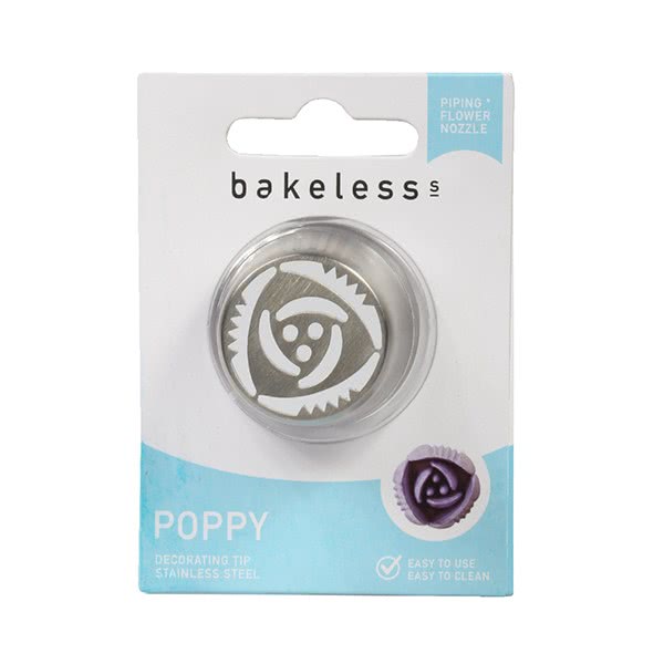 Bakeless Piping Flower Nozzle - Poppy