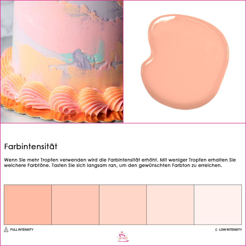 Colour Mill fettlösliche Lebensmittelfarbe - Peach 20ml