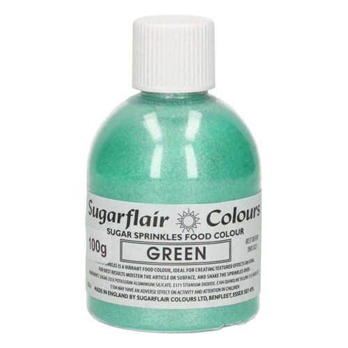 Sugarflair Sugar Sprinkles - Zuckerstreusel Green 100g