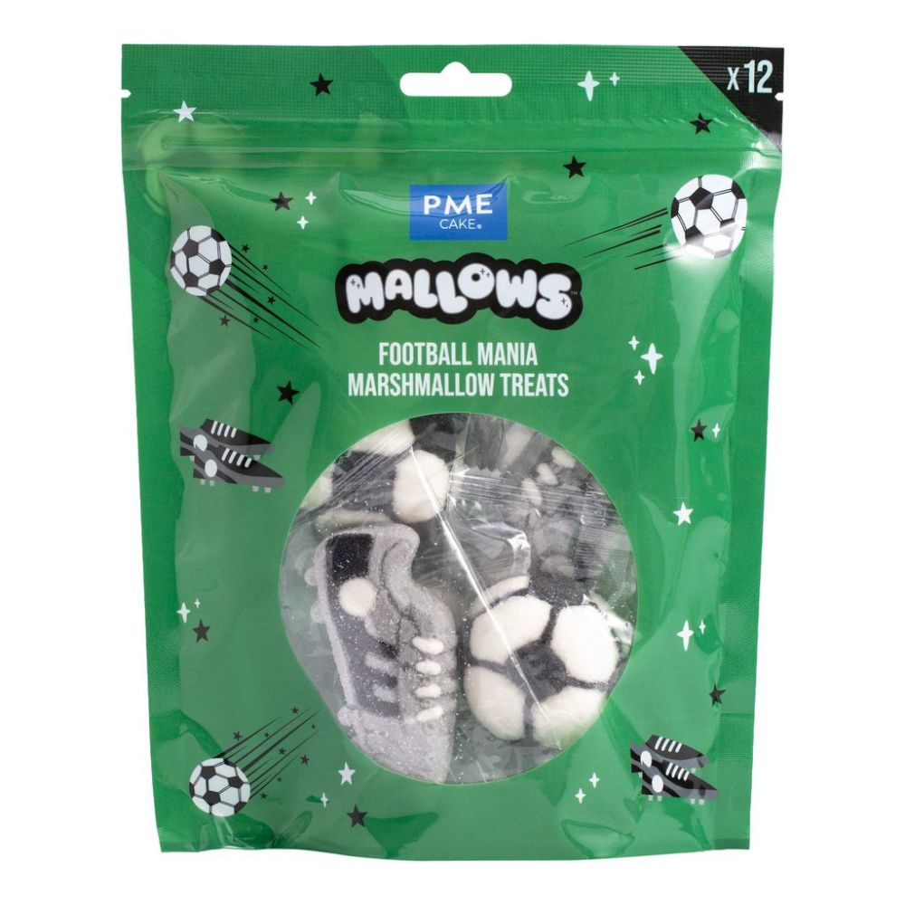 Mallows Marshmallow Fußball & Fußballschuh 12er Pack
