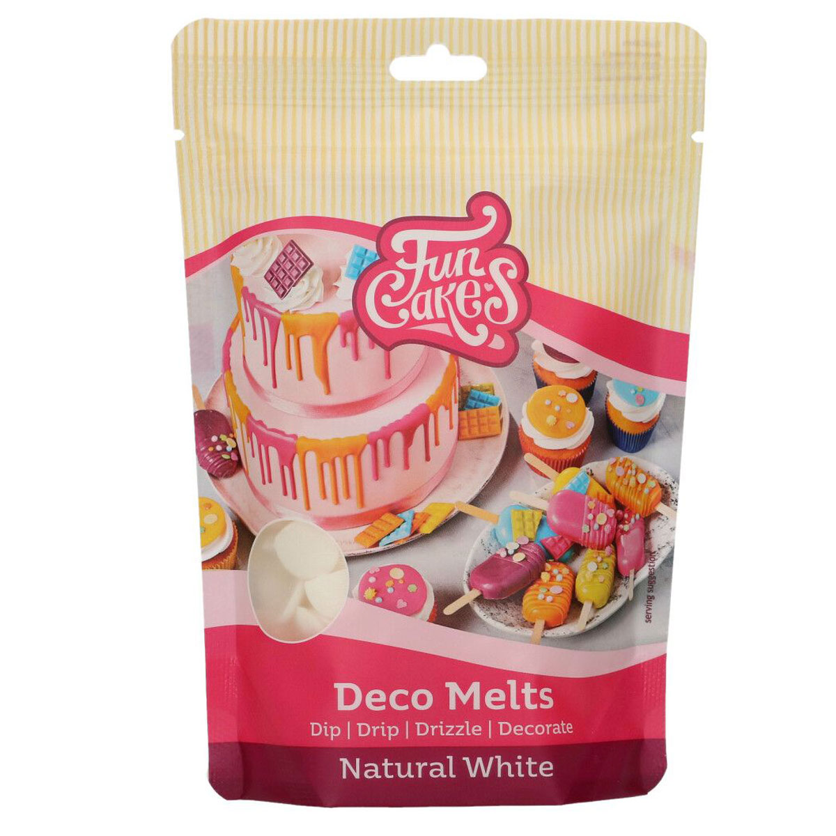 Funcakes Deko Melts - Snow White 250g 