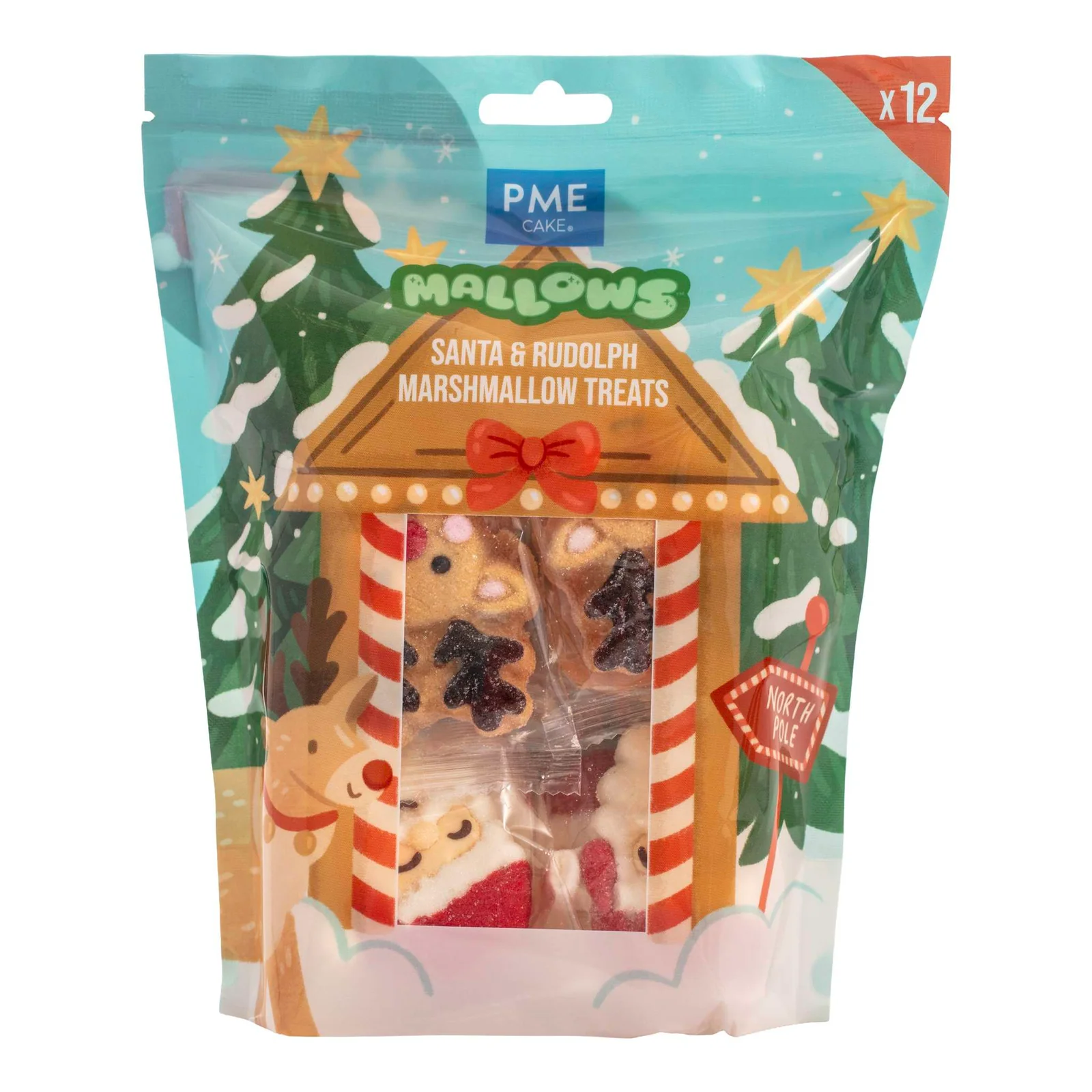  Mallows Marshmallow Santa & Rudolph 12er Pack
