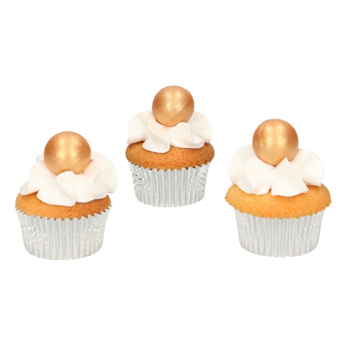 Funcakes Schokokugeln Pearl - Gold 8 Stück
