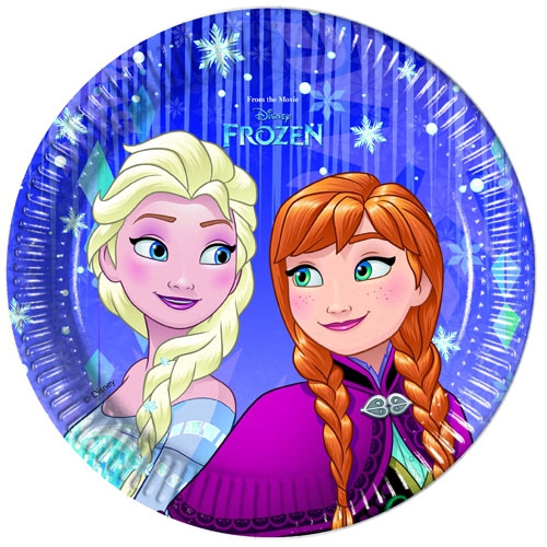 Pappteller Frozen Snowflakes 20cm