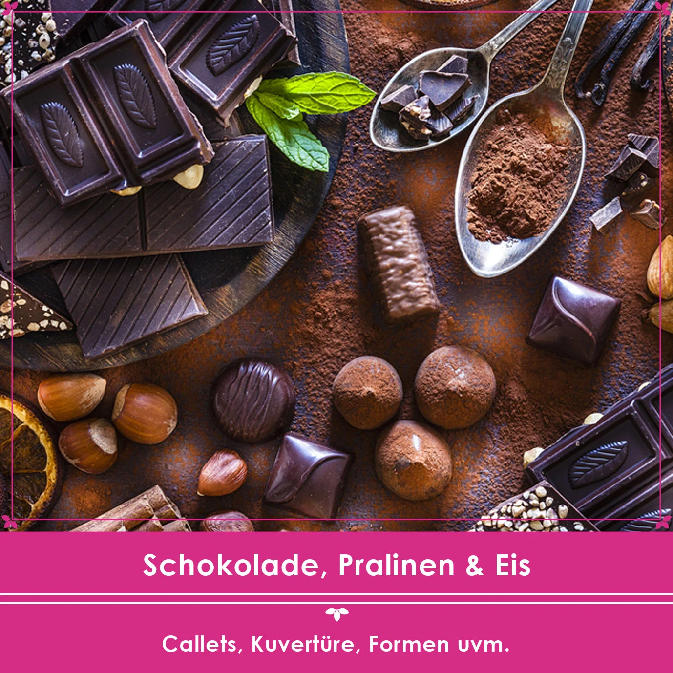 Beliebte Kategorie Schokolade Pralinen und Eis