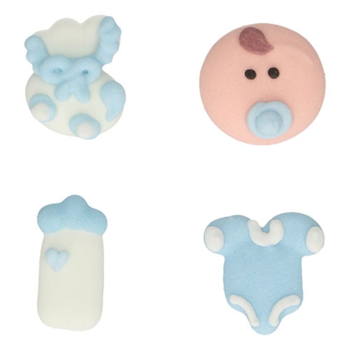FunCakes Zuckerdekoration Baby Junge Set/12