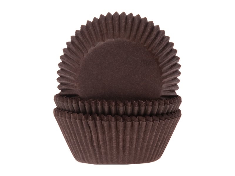 House of Marie Baking Cups - Brown 50 Stück