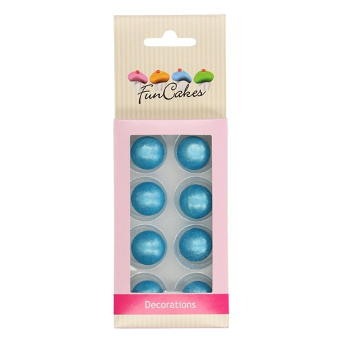 Funcakes Schokokugeln Pearl - Blau 8 Stück
