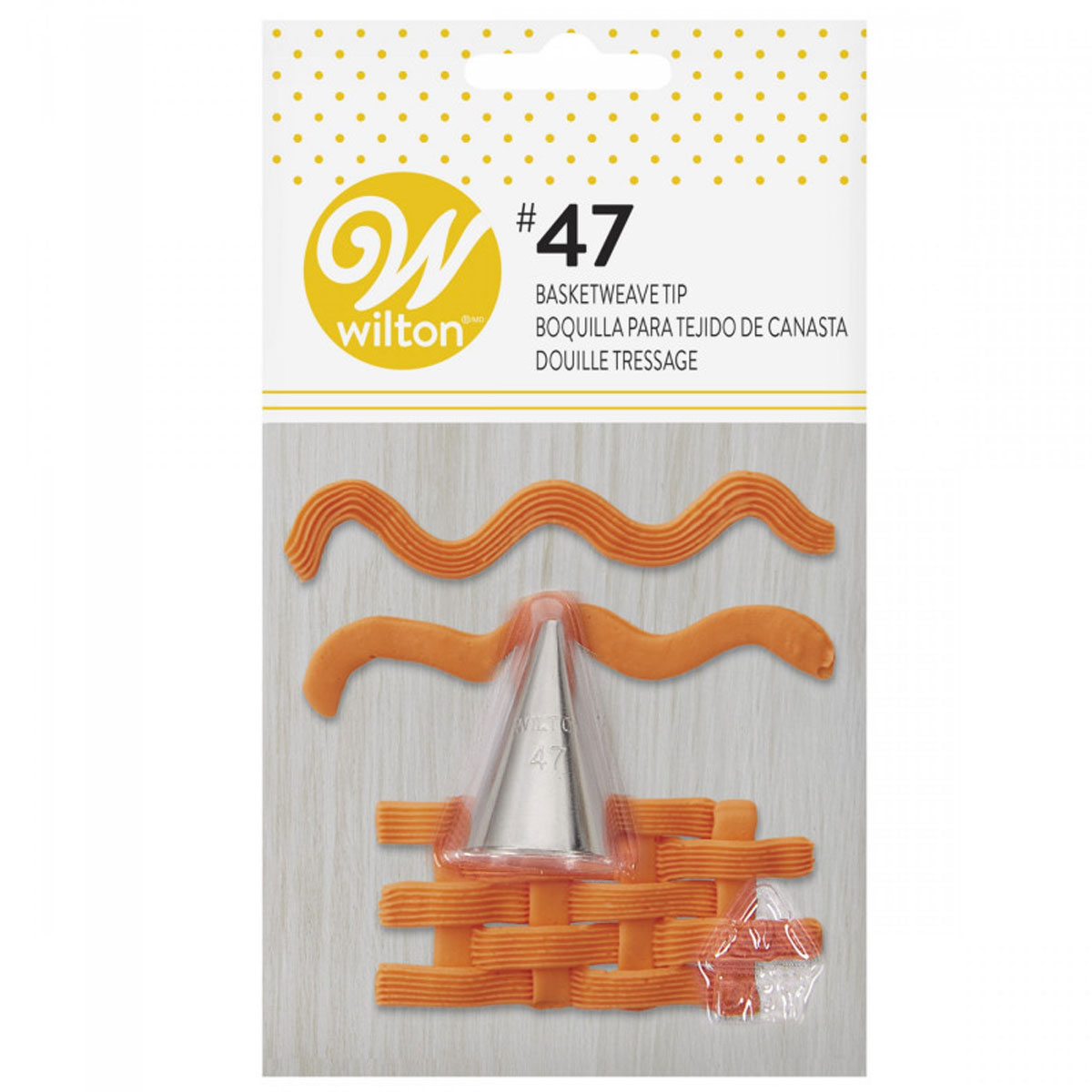 Wilton Decorating Tip  #047 Basketweave- Korbgeflecht