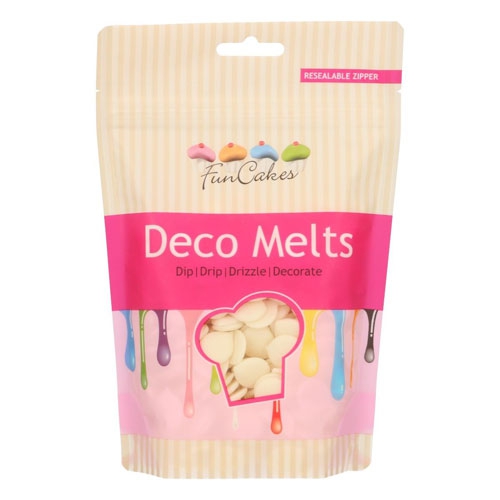 Funcakes Deko Melts - Vanilleweiss 250g