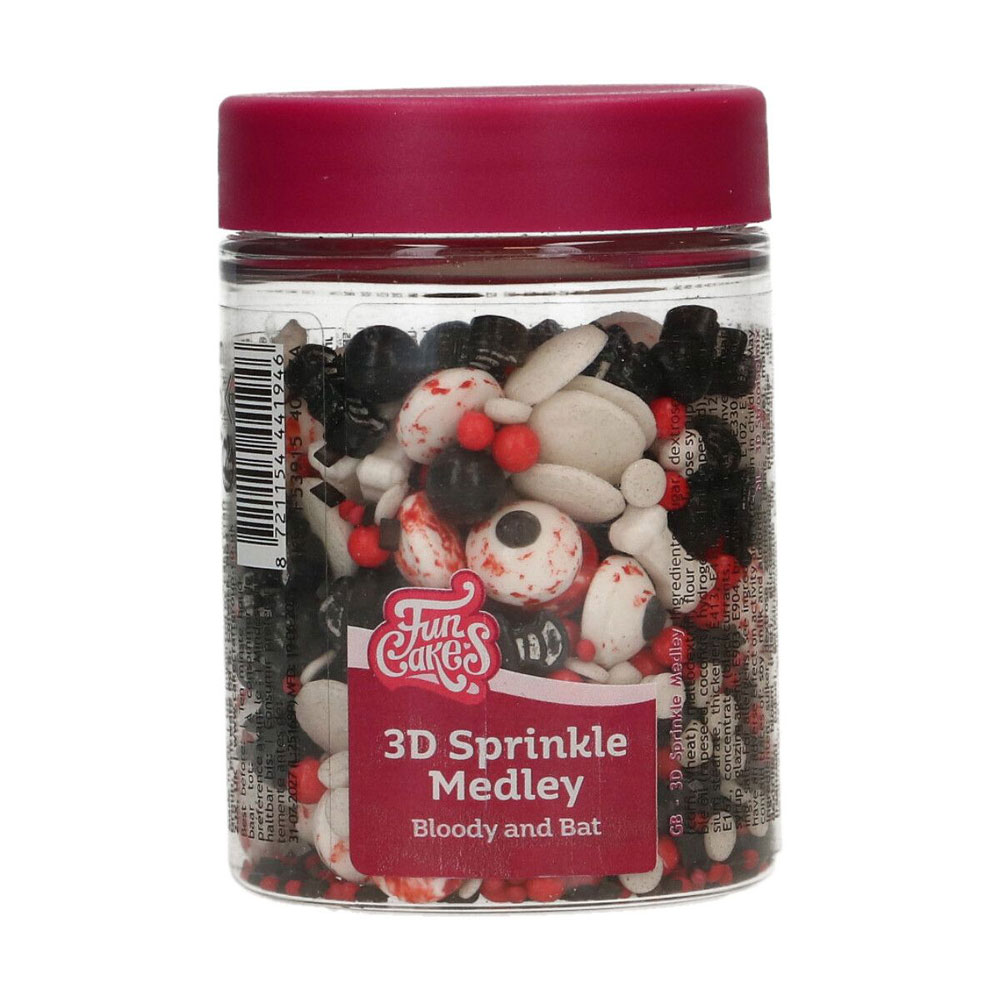 Funcakes Streuselmix Medley - Halloween Bloody and Bat 70g