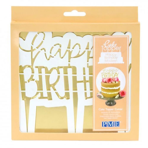 PME Ausstecher - Happy Birthday modern