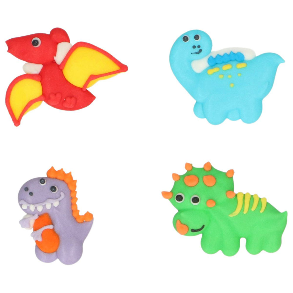 Wilton Zuckerdekoration Happy Dinos 8 Stück
