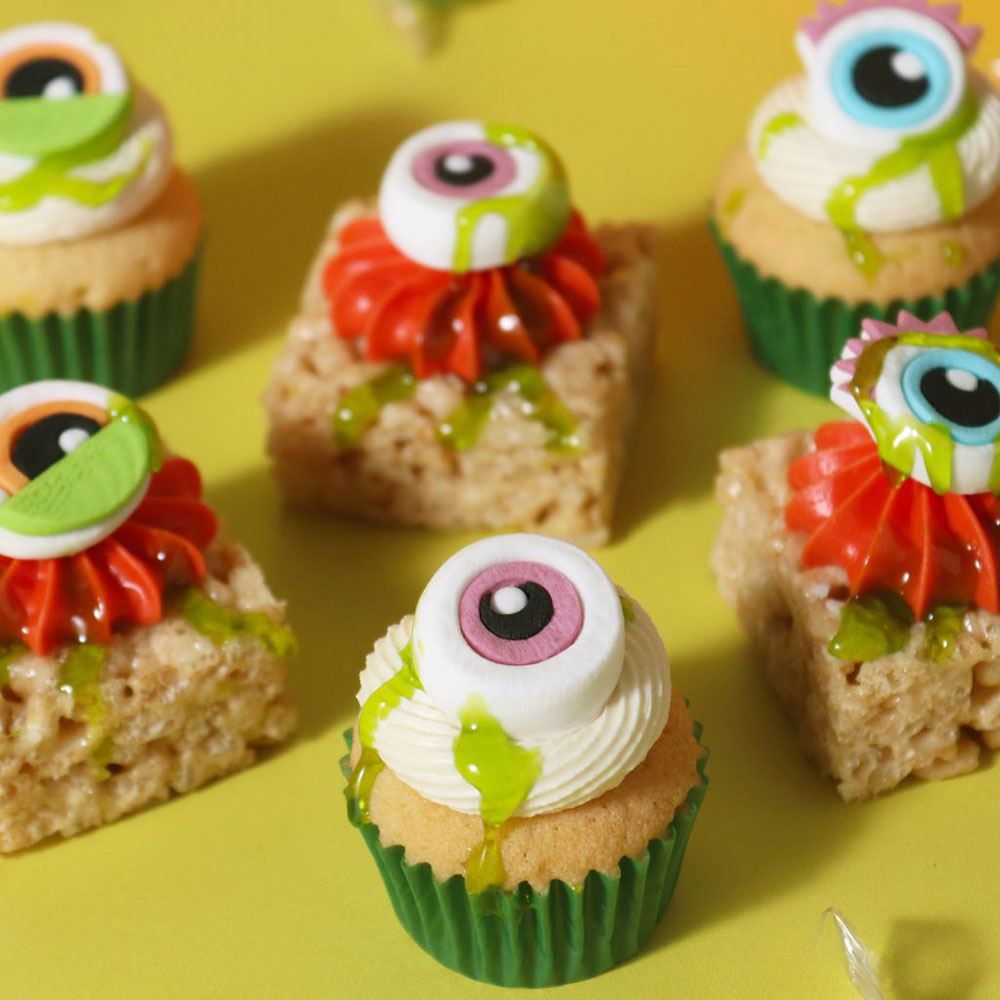 PME Halloween Cupcake Dekorationsset - Schleimmonster