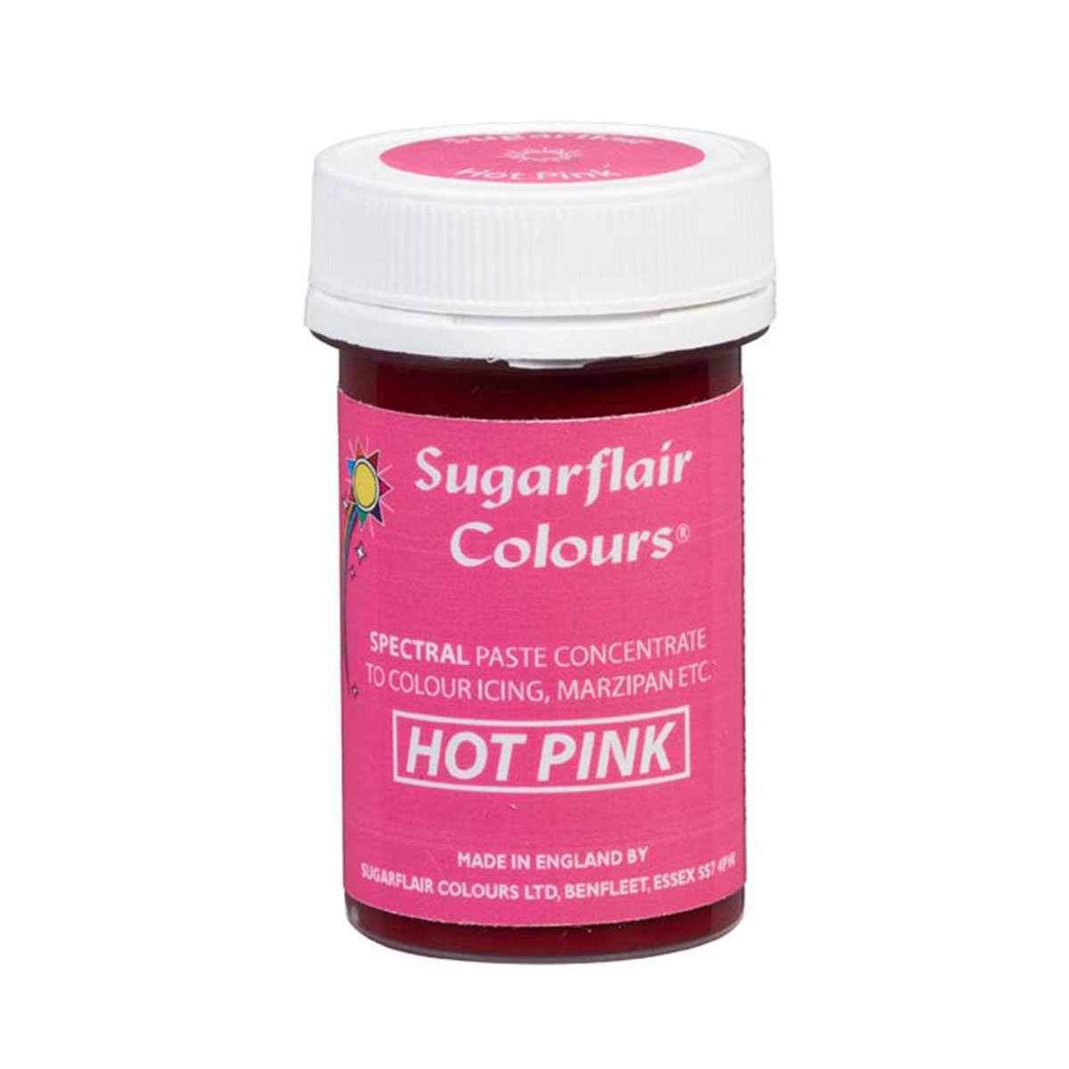 Sugarflair Pasten- Farbe Spectral Hot Pink 25g 