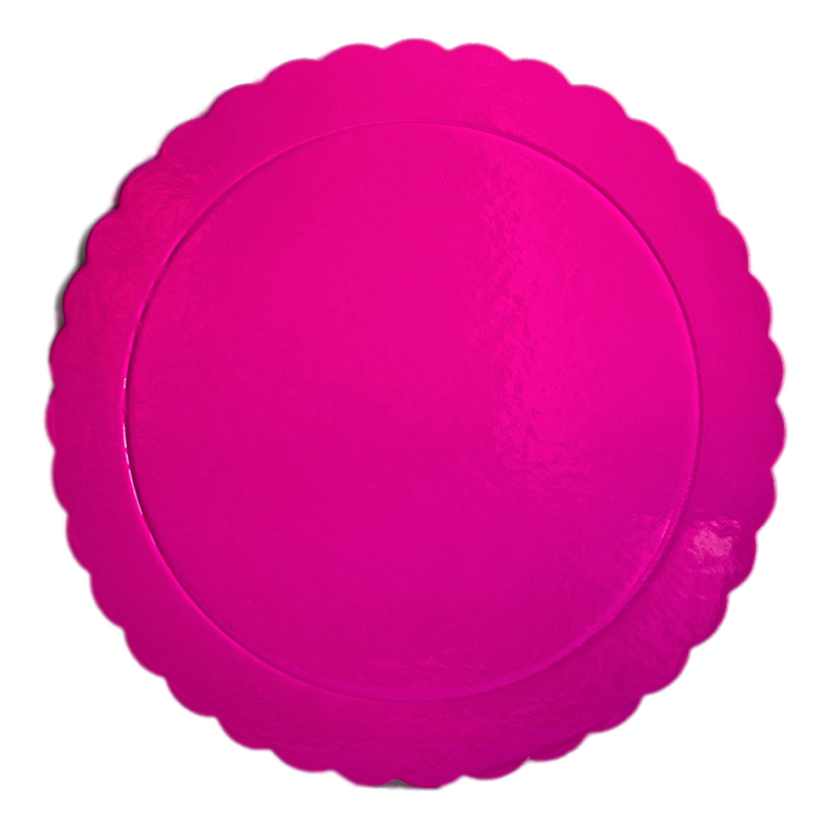 Tortenscheibe extrastark gewellt - Pink 30x3mm