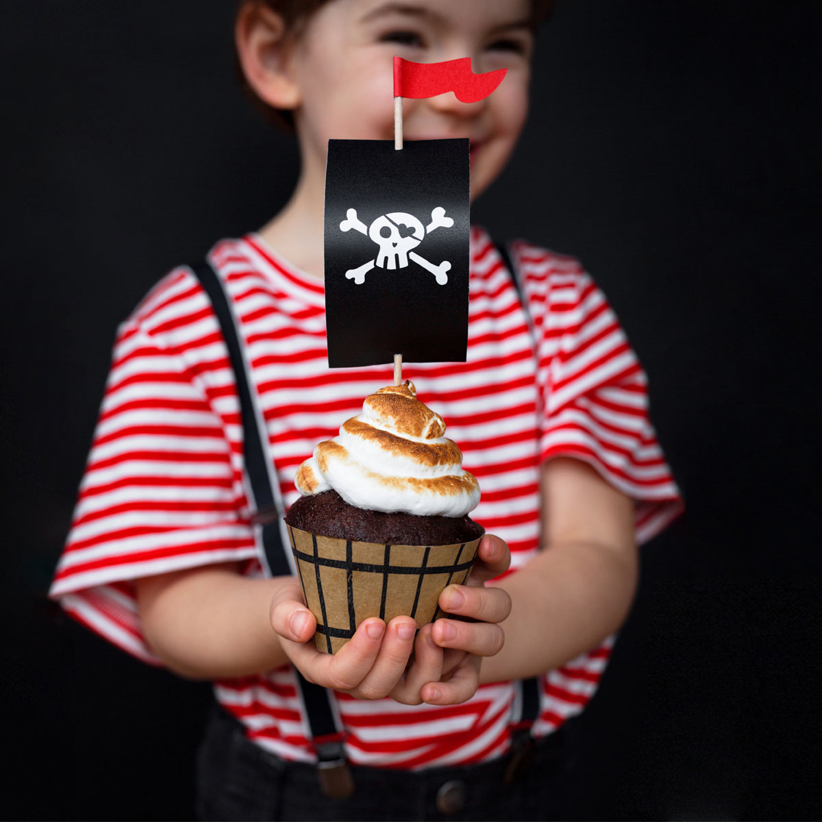 Partydeco Cupcake kit Pirat - 6 Stück