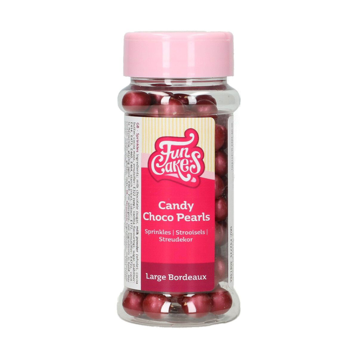 FunCakes Candy Choco Pearls Large Bordeaux 70g