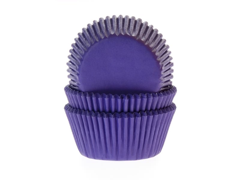 House of Marie Baking Cups - Purple 50 Stück