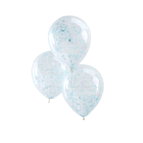Ginger Ray Konfetti Luftballons - Blau
