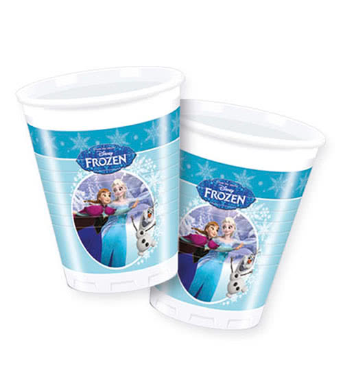 Plastikbecher Frozen - Ice Skating 8 Stück