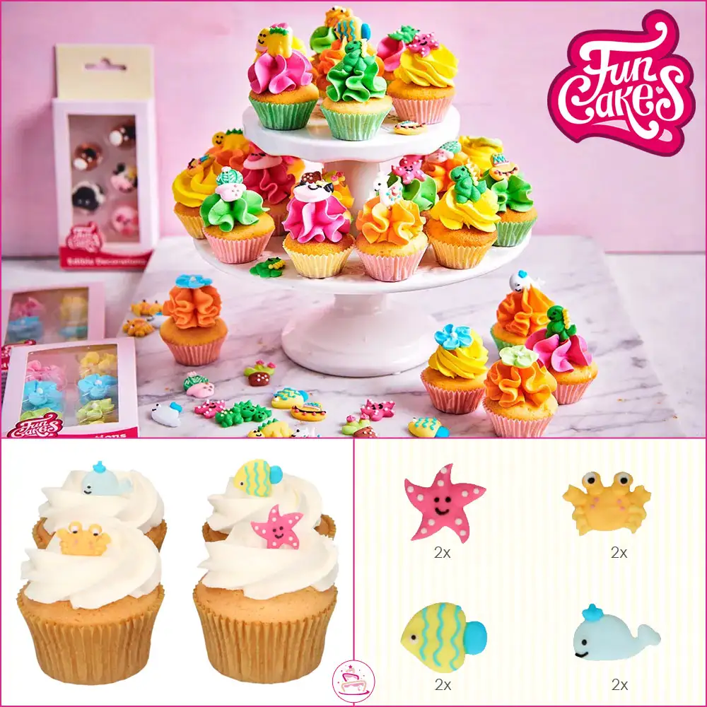 Funcakes Zuckerdekoration Sea Life Set/8