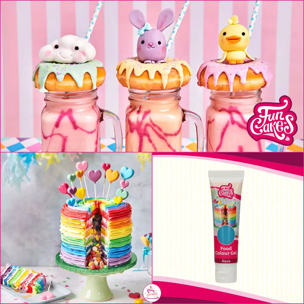 FunCakes Edible FunColours Gel - Aqua