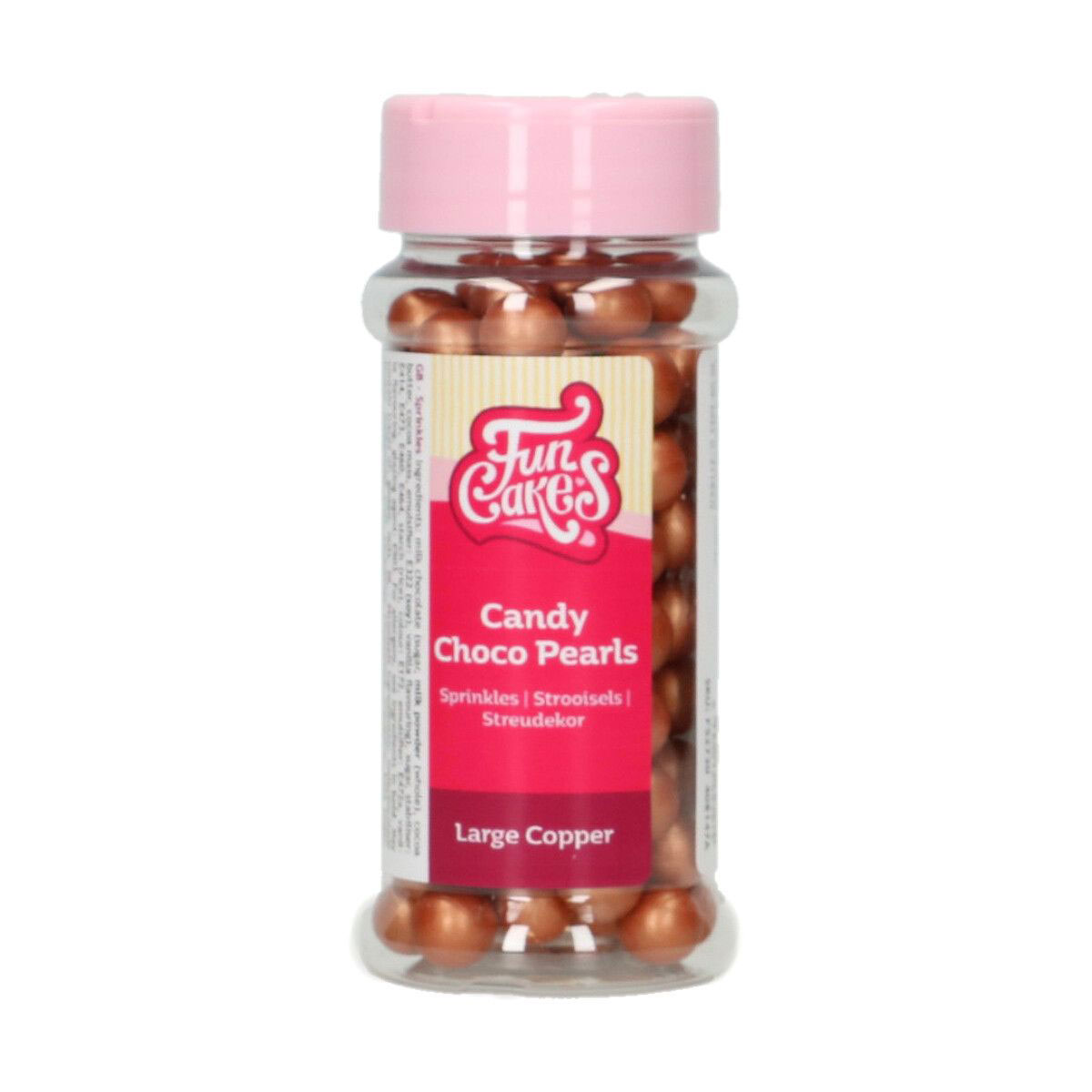 FunCakes Candy Choco Pearls Large Copper 70g