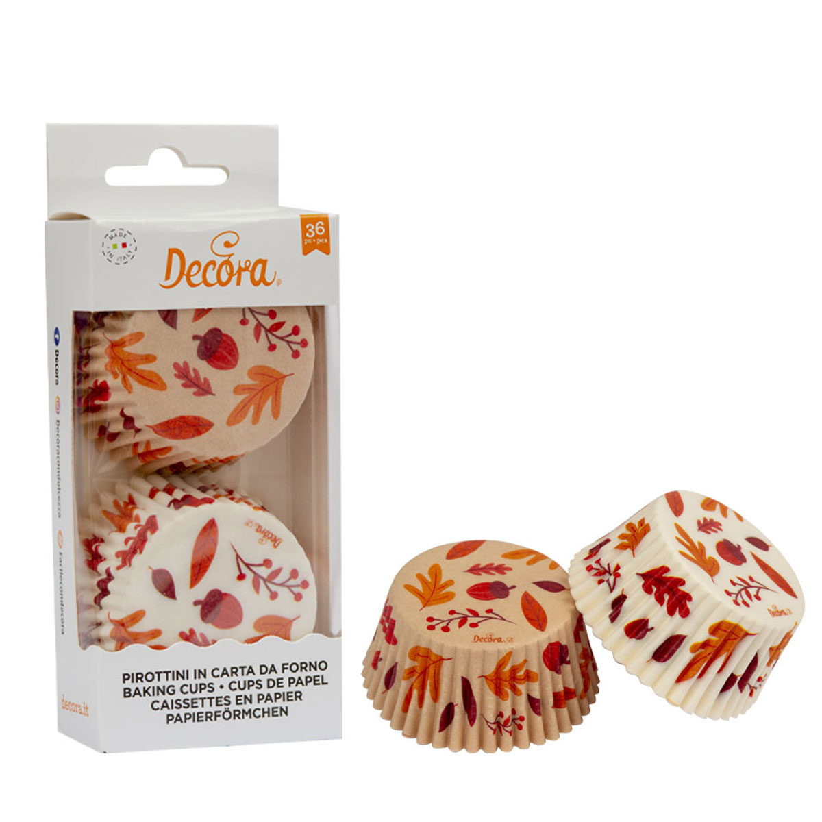 Decora Cupcake Papierbackförmchen Herbst 36 Stück