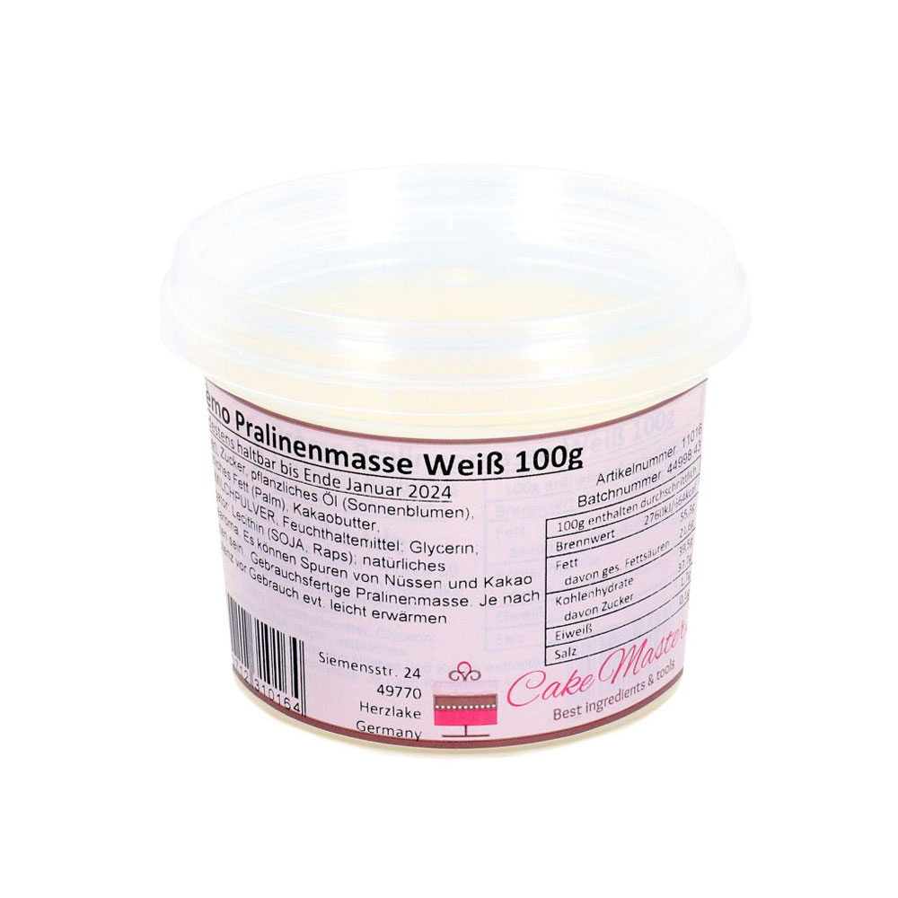 Cake-Masters Prèmo Pralinenmasse Weiß 100g