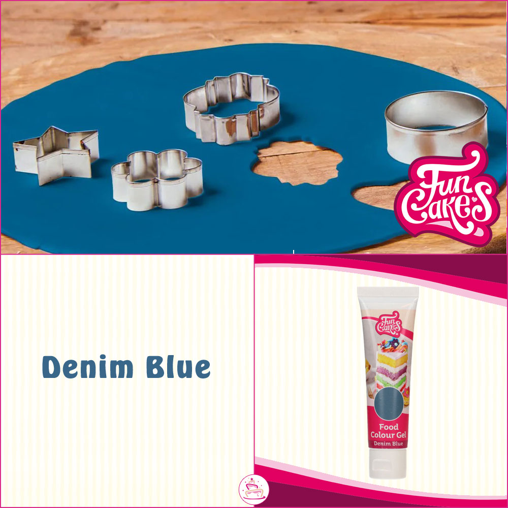 FunCakes Edible FunColours Gel - Denim Blue