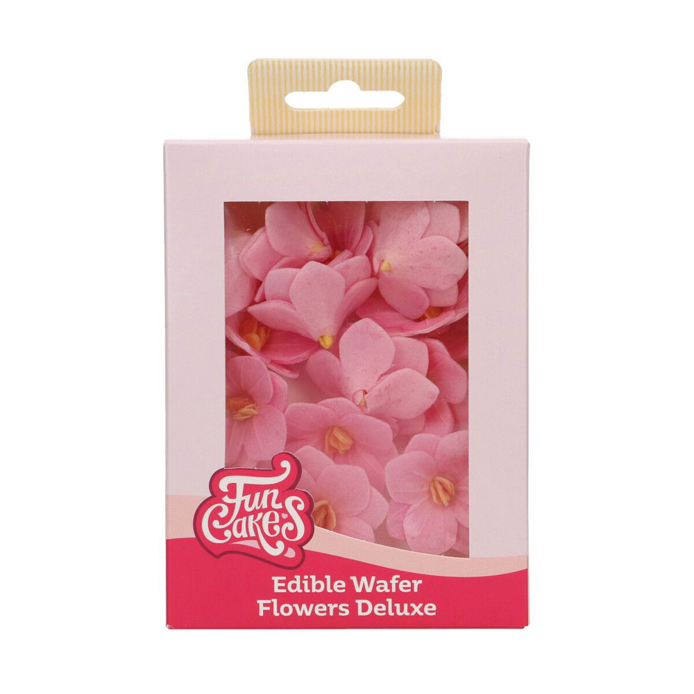 Funcakes Hortensien aus Esspapier - 18 Stück - Rosa