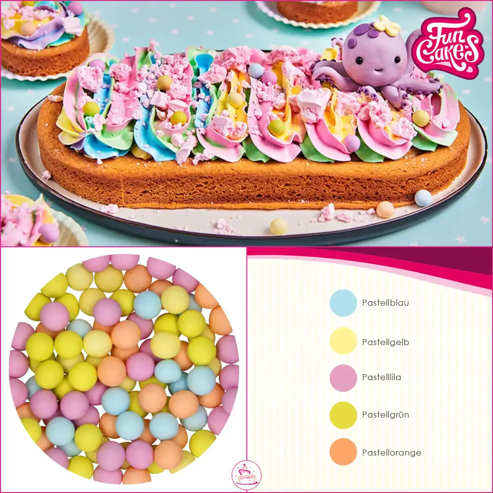 FunCakes Candy Choco Pearls Large Matt Mix 70g