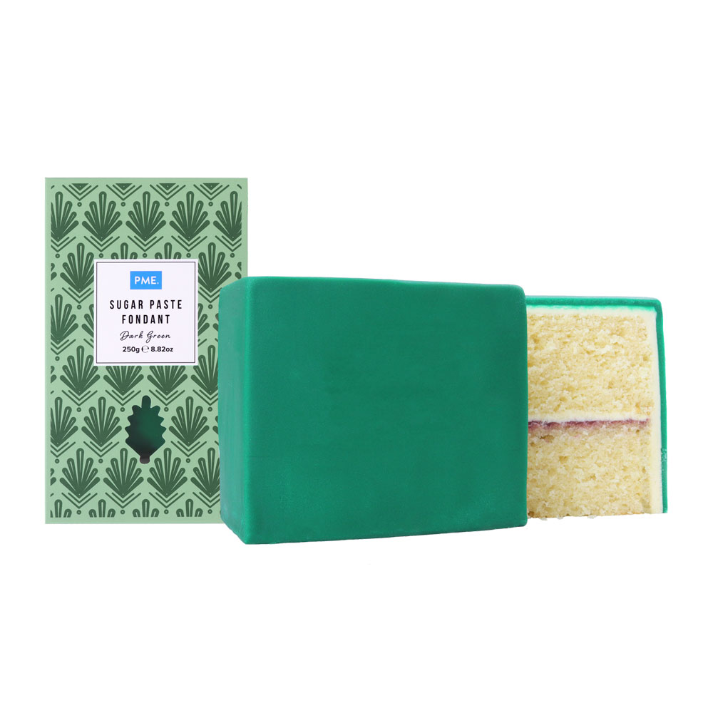 Profi Qualität - PME Fondant Dunkelgrün 250g