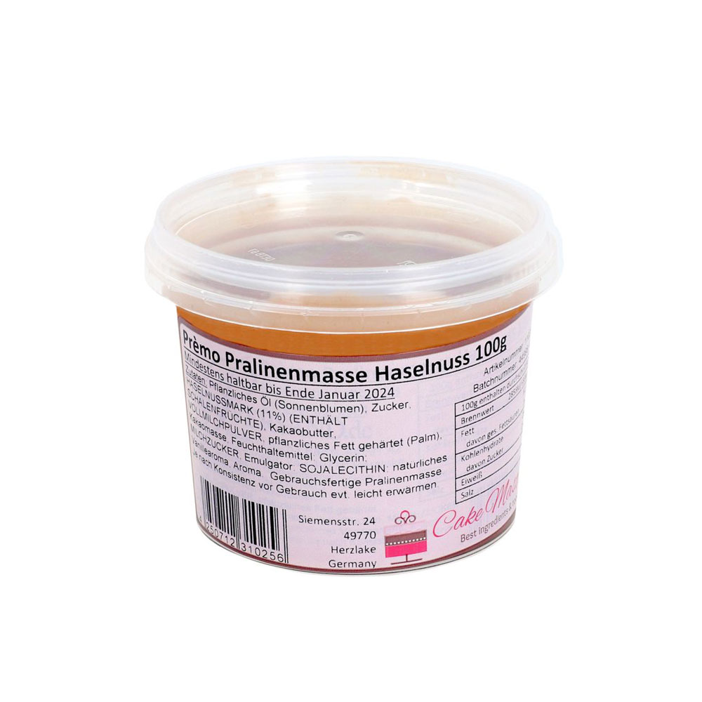 Cake-Masters Prèmo Pralinenmasse Haselnuss 100g
