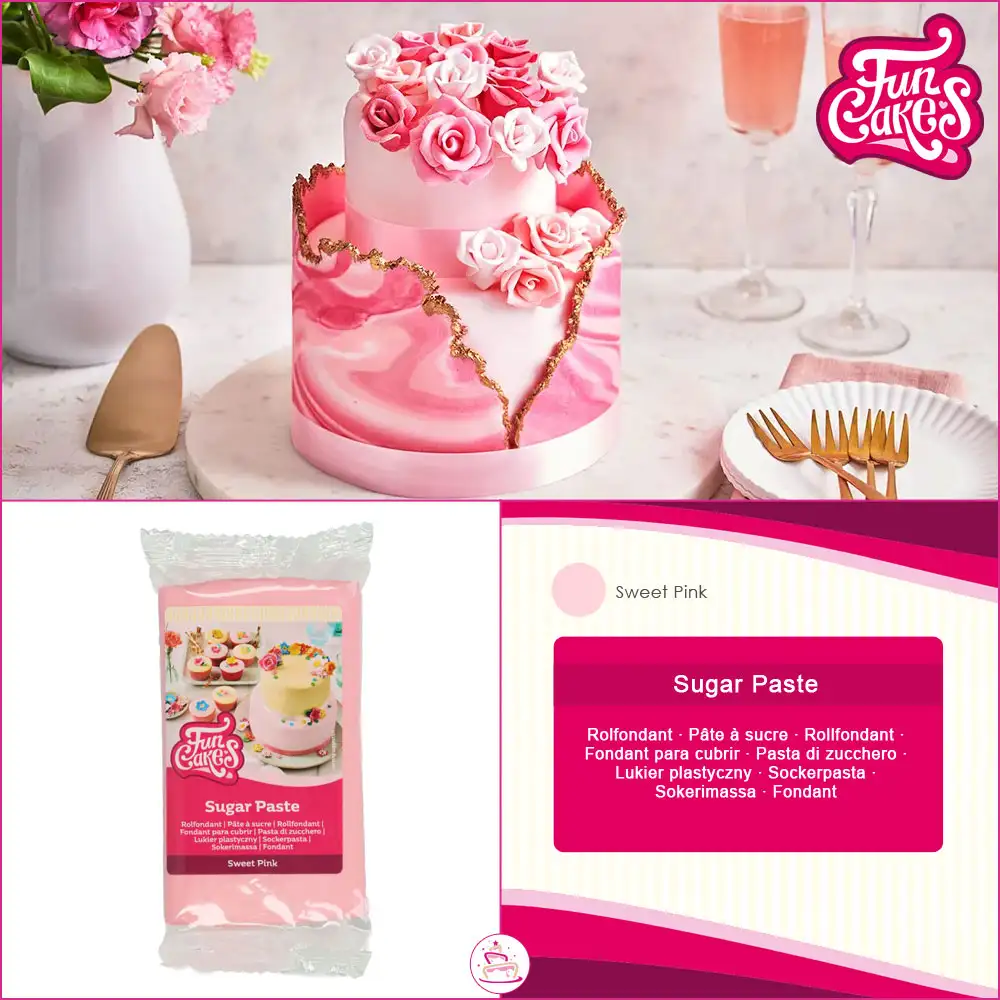 FunCakes Fondant Sweet Pink - 250g