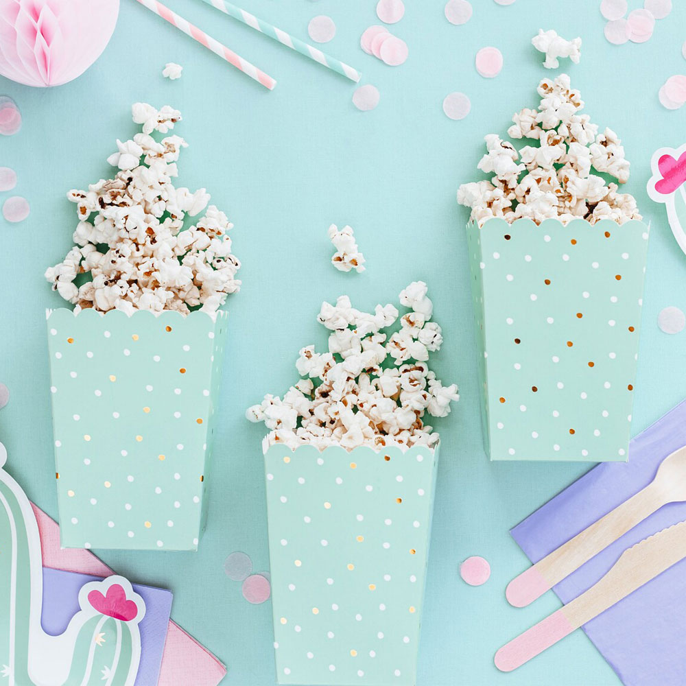 Kaktus Partydeco Popcornbecher 6 Stück